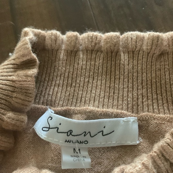 New Sioni Sequin Sleeve Sweater - Cream and Gold - Picture 6 of 8